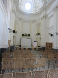 University conference hall in Isola di Procida (Procida Island), outside of Golfo di Naples ( Naples Bay)