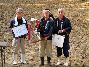 菅先生の天神が最優秀牛に選ばれました