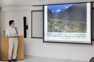 第1回定例研究会「時空間の民族誌的研究における言語情報の扱いについて -ネパール、ビャンスの事例から」