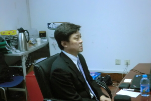 松田教授が上海交通大学国際與公共事務学院で講演